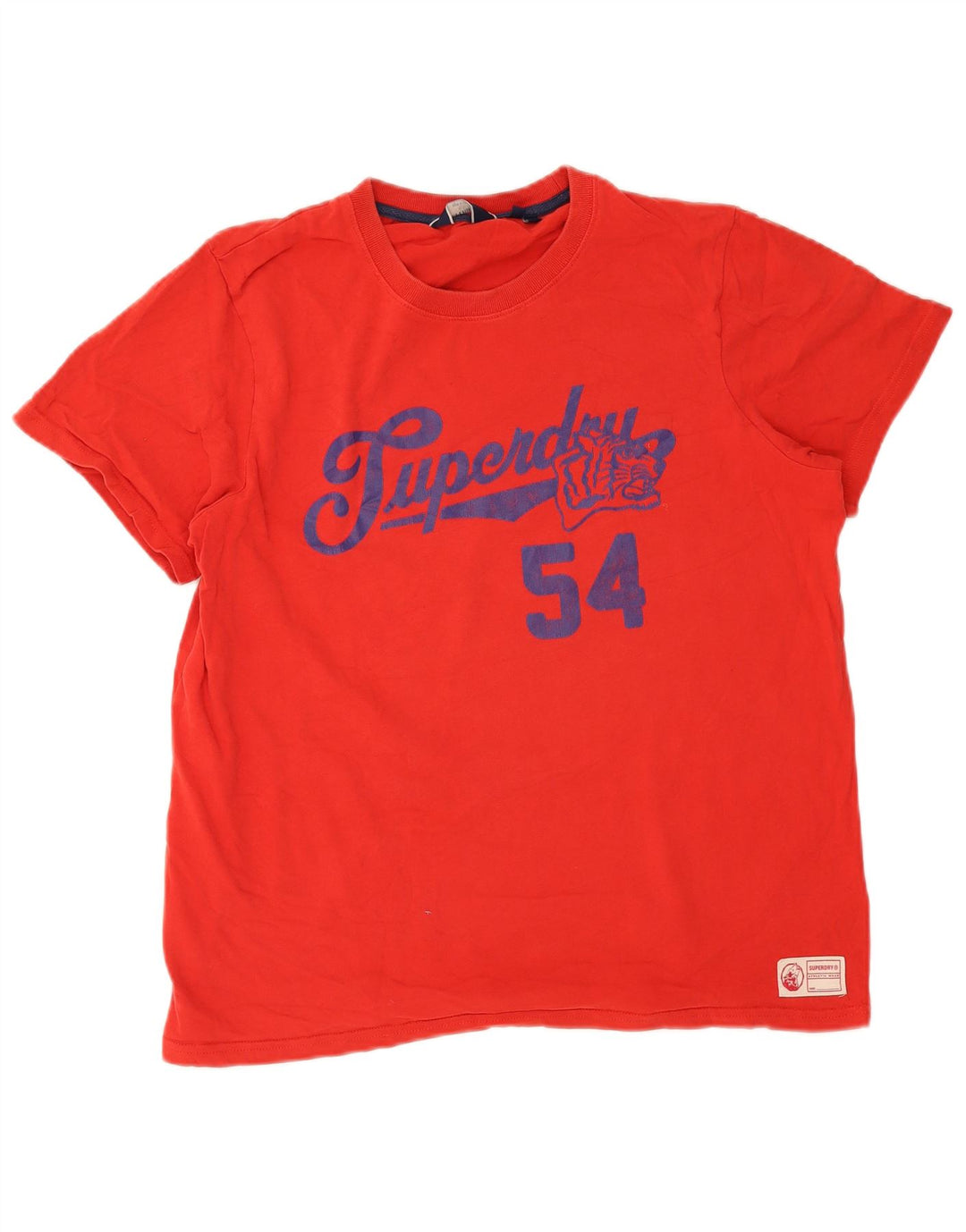 Superdry Mens Graphic T-Shirt Top XL Red Cotton