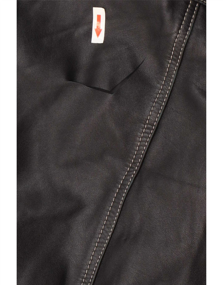 Vintage Mens Leather Jacket UK 40 Large Black