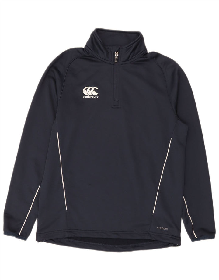 Canterbury Boys Zip Neck Pullover Tracksuit Top 13-14 Years Navy Blue