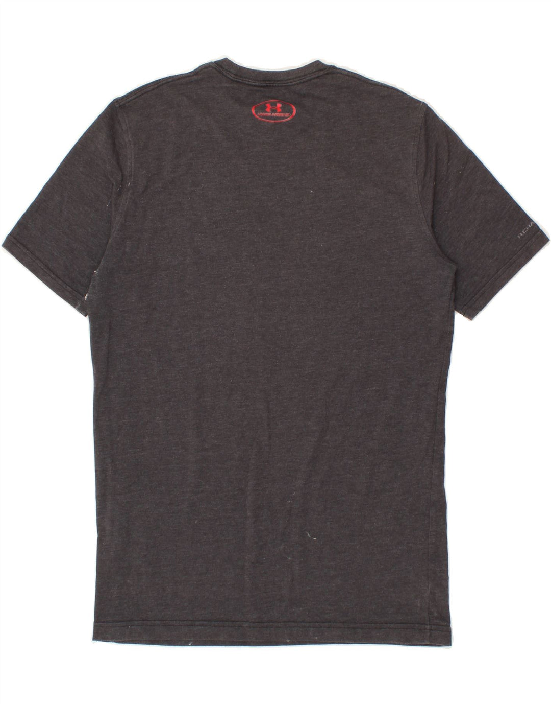 UNDER ARMOUR Mens Graphic T-Shirt Top Small Grey Vintage Under Armour and Second-Hand Under Armour from Messina Hembry 