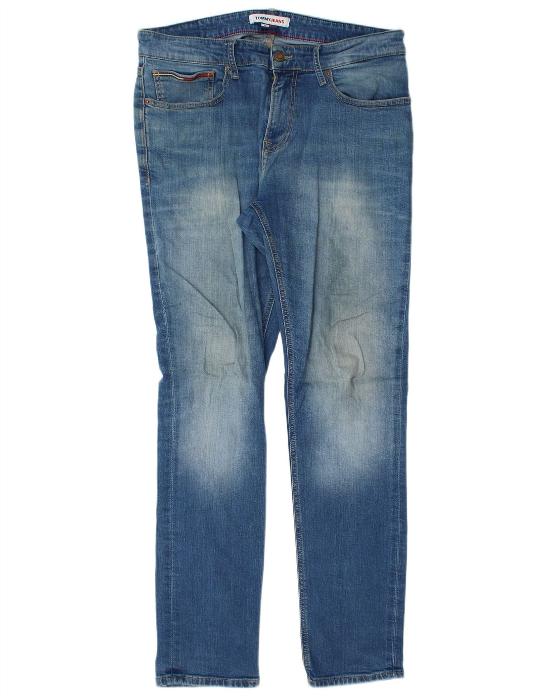 Tommy Hilfiger Mens Slim Jeans W34 L32 Blue Cotton