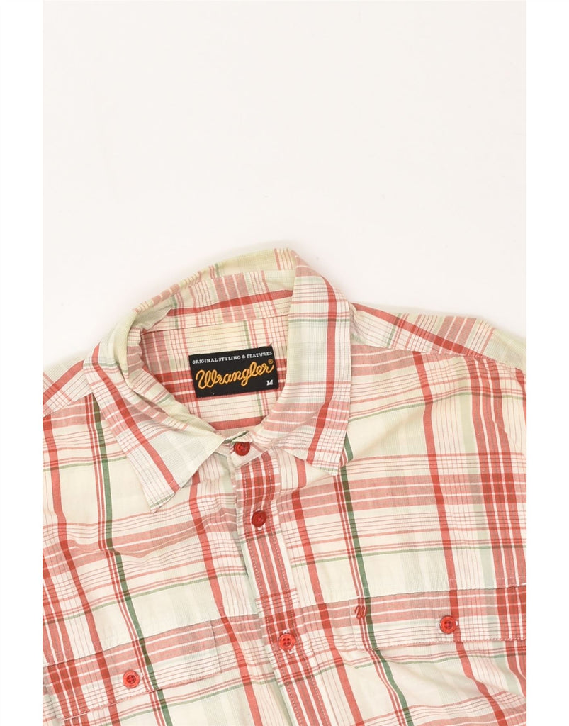 WRANGLER Mens Shirt Medium Red Check Cotton | Vintage Wrangler | Thrift | Second-Hand Wrangler | Used Clothing | Messina Hembry 