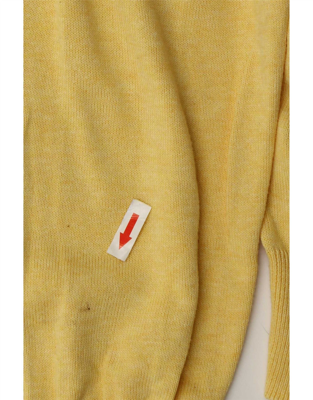 Gant Mens V-Neck Jumper Sweater 2XL Yellow Cotton