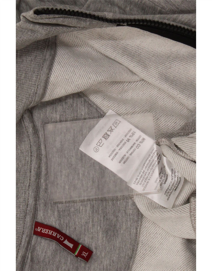 Carrera Mens Tracksuit Top Jacket XL Grey Cotton