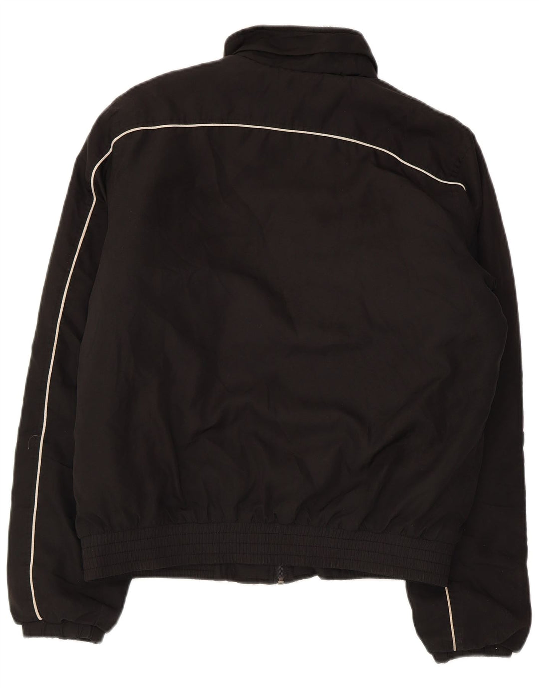 ASICS Mens Tracksuit Top Jacket Medium Black Polyester