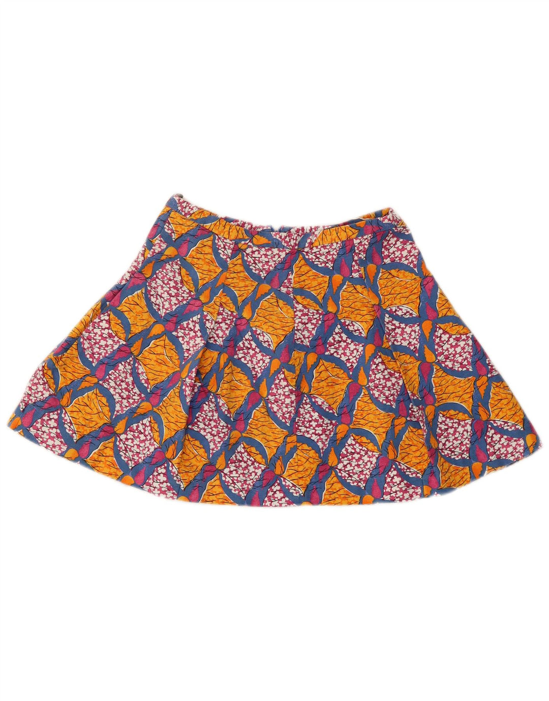 ZARA Womens Abstract Pattern Midi Skirt Small W26 Multicoloured