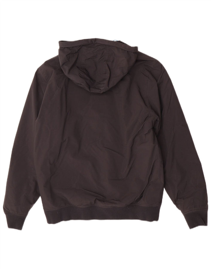 Fred Perry Mens Hooded Bomber Jacket UK 36 Small Black Polyamide