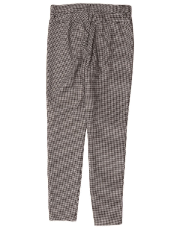 Zara Womens Slim Casual Trousers Medium W28 L27 Black Houndstooth