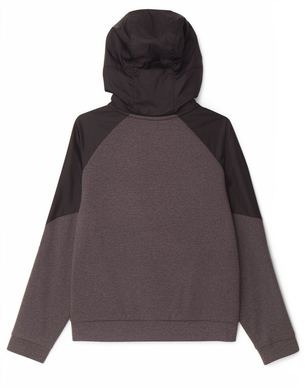 Nike Boys Zip Hoodie Sweater 10-11 Years Medium Black Colourblock Cotton