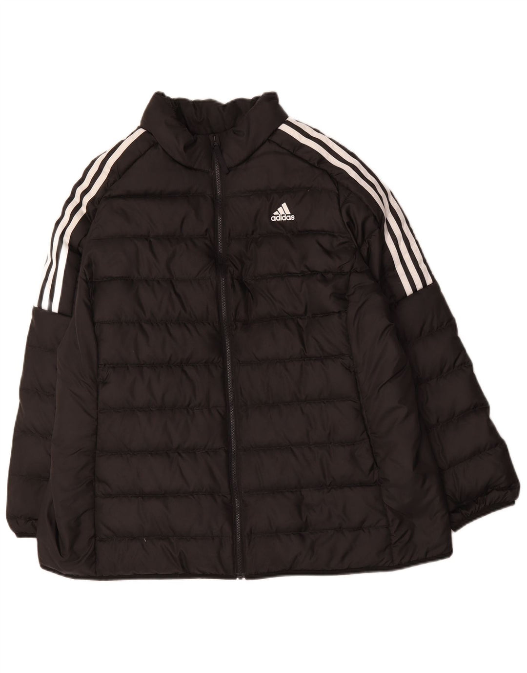 Adidas Womens Padded Jacket UK 24/26 2XL Black Polyester