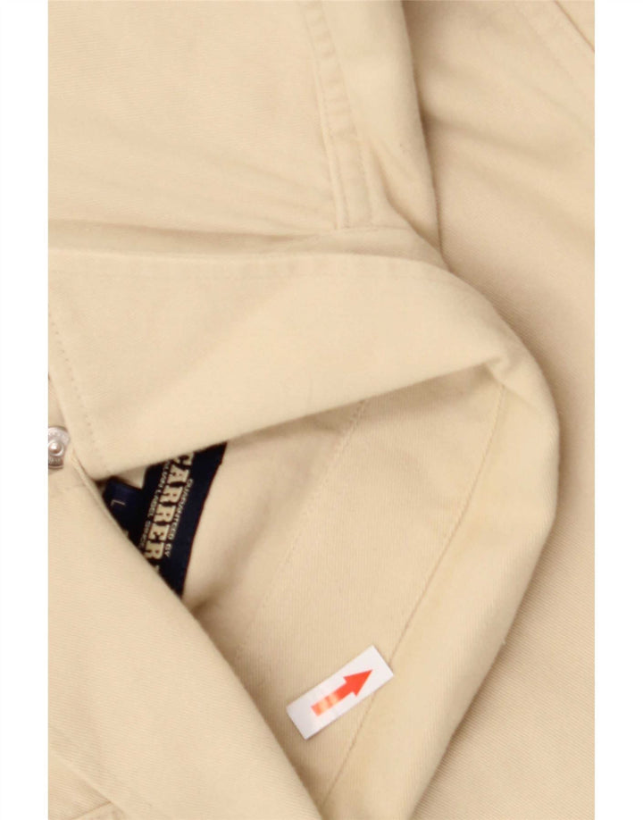 Carrera Mens Shirt Large Beige Cotton