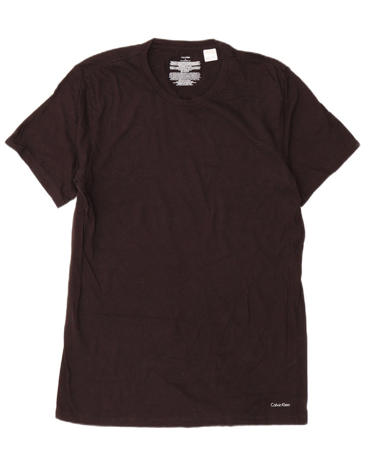 Calvin Klein Mens T-Shirt Top Medium Black Cotton