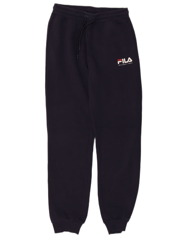 Fila Mens Tracksuit Trousers Joggers Small  Navy Blue Cotton