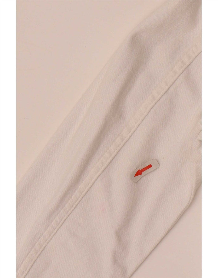 Crew Clothing Womens Denim Jacket UK 10 Small  White