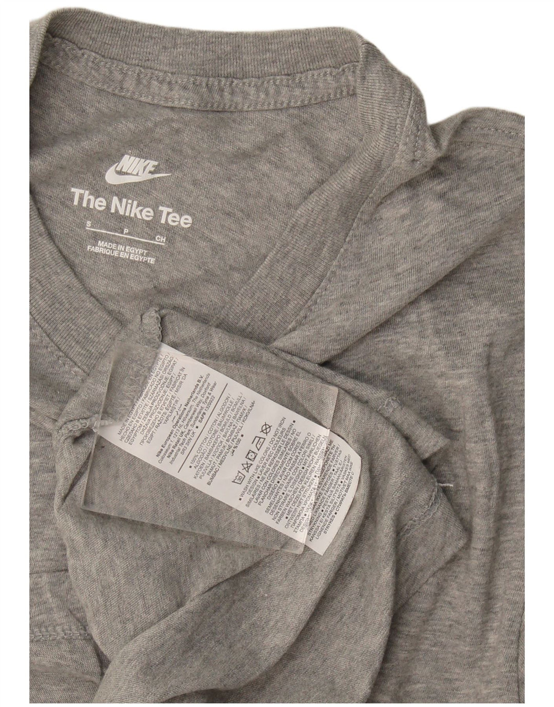 Nike Mens T-Shirt Top Small Grey Cotton