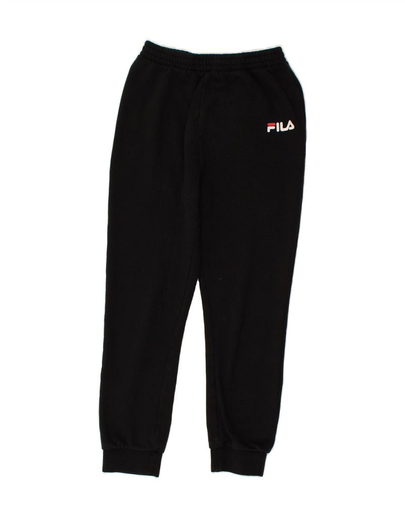 FILA Boys Tracksuit Trousers Joggers 13-14 Years Black Polyester | Vintage Fila | Thrift | Second-Hand Fila | Used Clothing | Messina Hembry 