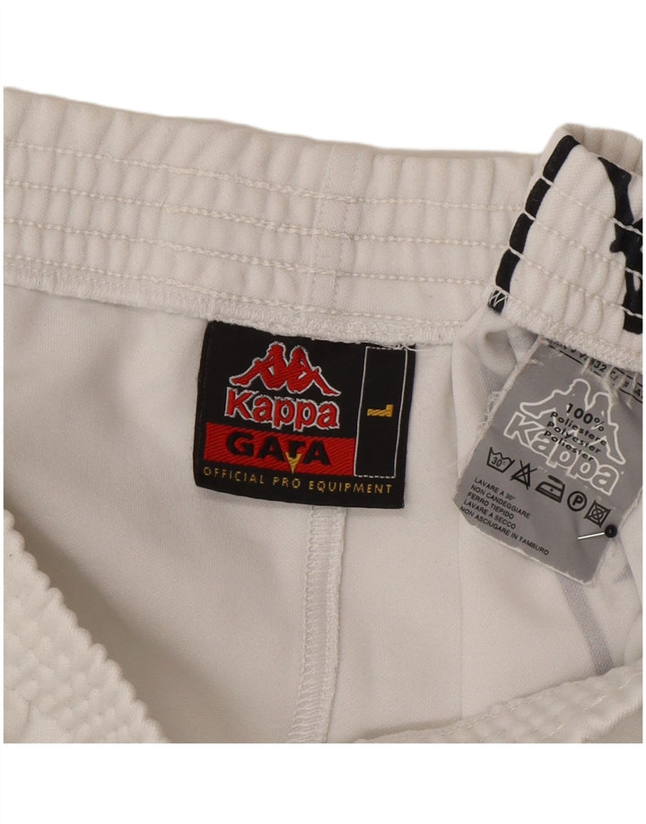 Kappa Mens Graphic Sport Shorts Large  White Polyester