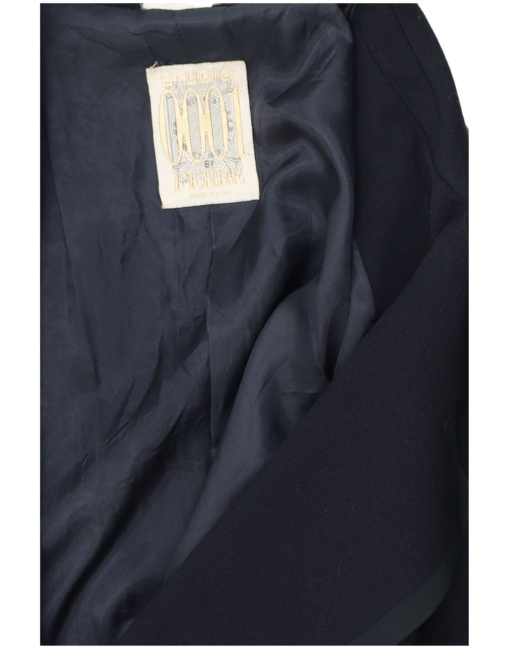 Ferre Womens 1 Button Blazer Jacket UK 16 Large Navy Blue