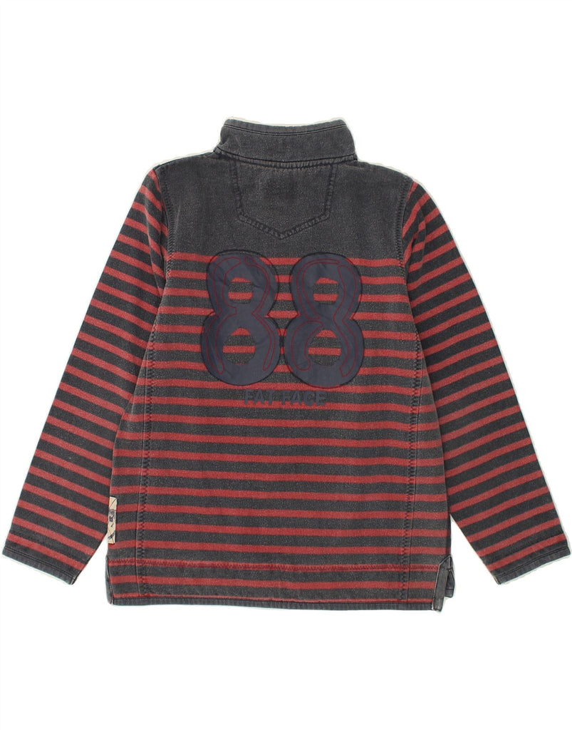 FAT FACE Girls Graphic Sweatshirt Jumper 12-13 Years Red Striped Cotton | Vintage Fat Face | Thrift | Second-Hand Fat Face | Used Clothing | Messina Hembry 