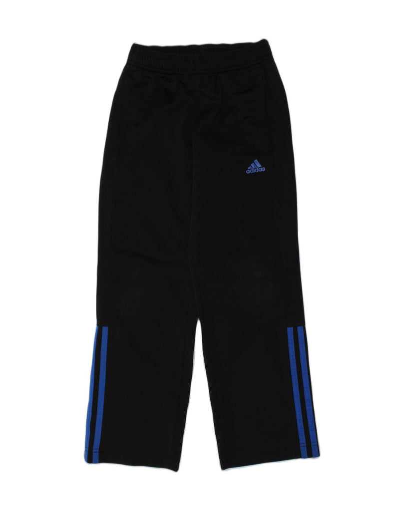 ADIDAS Boys Tracksuit Trousers 7-8 Years Black Polyester | Vintage Adidas | Thrift | Second-Hand Adidas | Used Clothing | Messina Hembry 