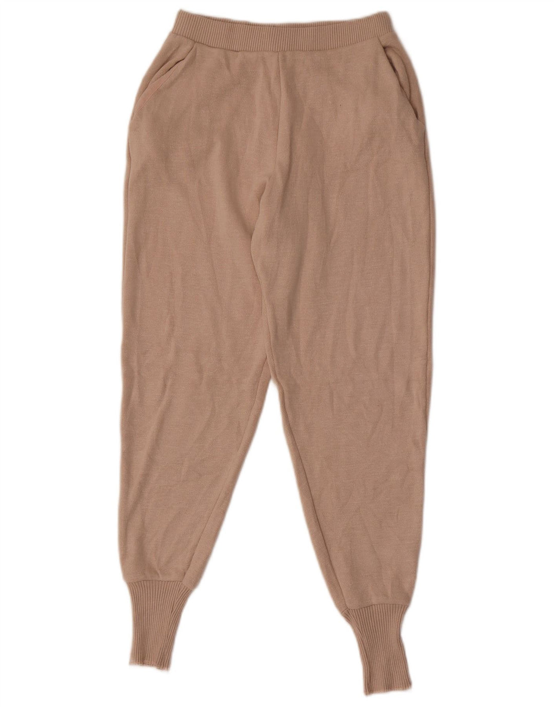 ZARA Womens Tracksuit Trousers Joggers UK 8 Small  Beige
