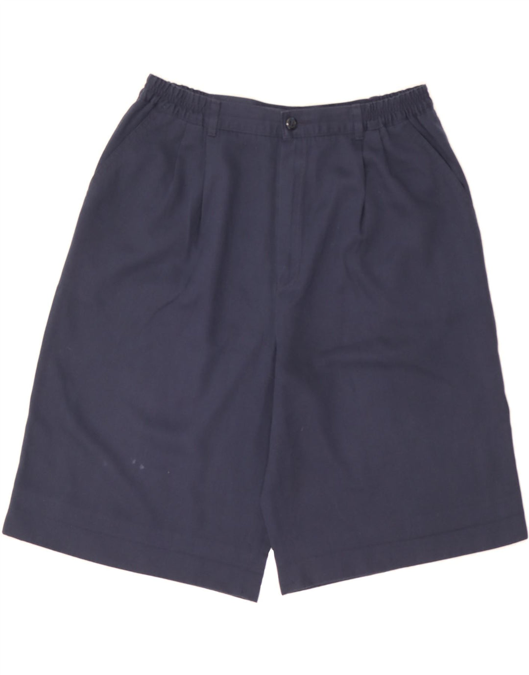 VINTAGE Womens Chino Shorts IT 44 Medium W23  Navy Blue Polyester Vintage Vintage and Second-Hand Vintage from Messina Hembry 