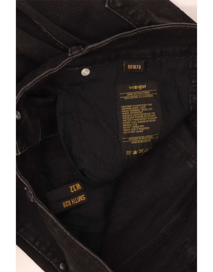 Wrangler Womens Slim Jeans W32 L28 Black Cotton