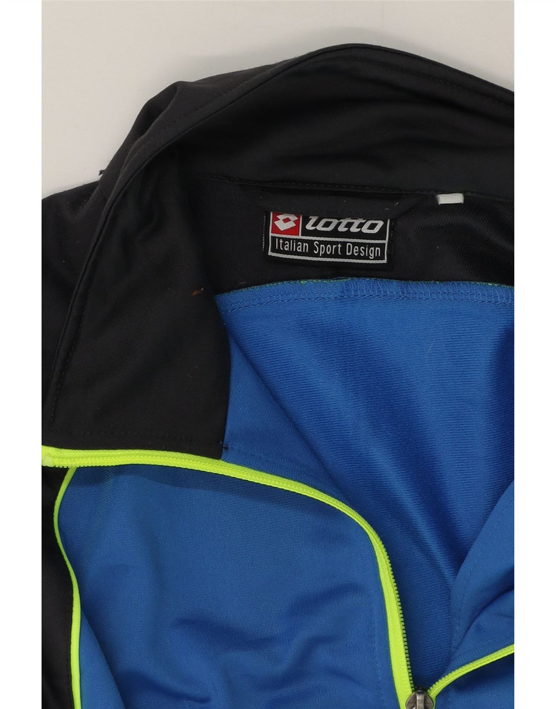 Lotto Mens Tracksuit Top Jacket Medium Blue Colourblock
