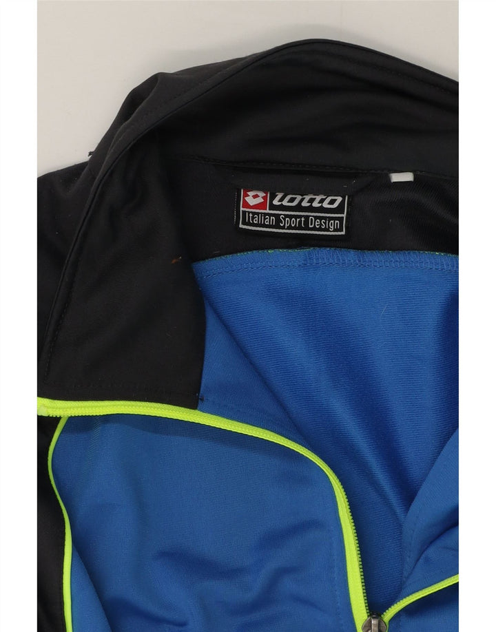 Lotto Mens Tracksuit Top Jacket Medium Blue Colourblock