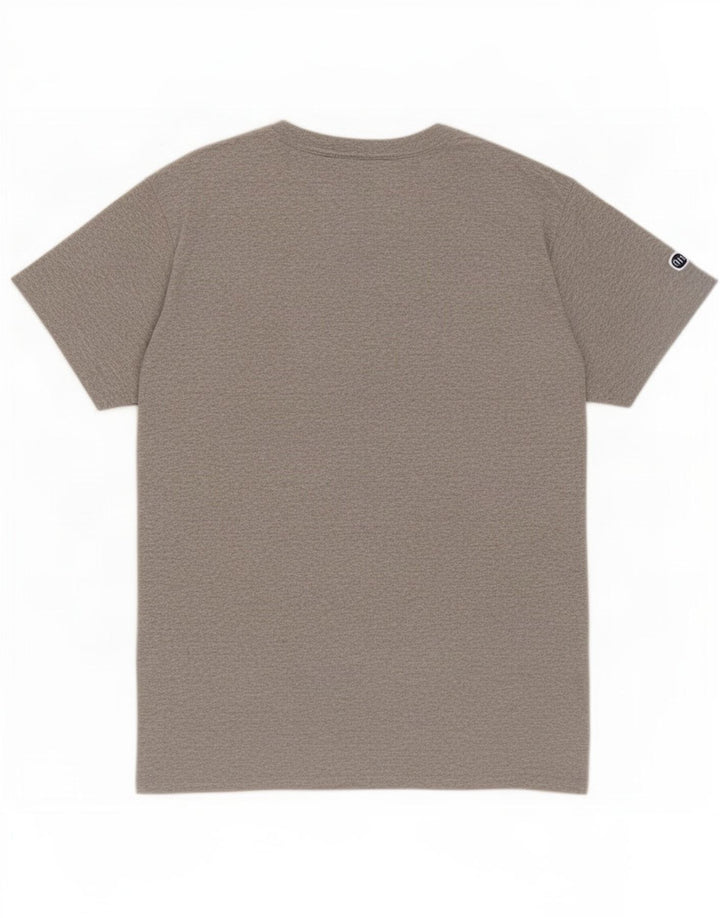 Champion Mens Graphic T-Shirt Top Medium Grey