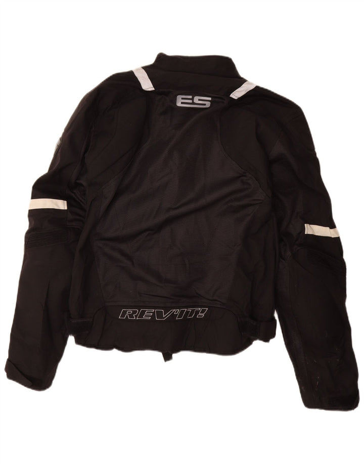 Revit Mens Motorstyle Graphic Racer Jacket UK 36 Small Black Polyamide
