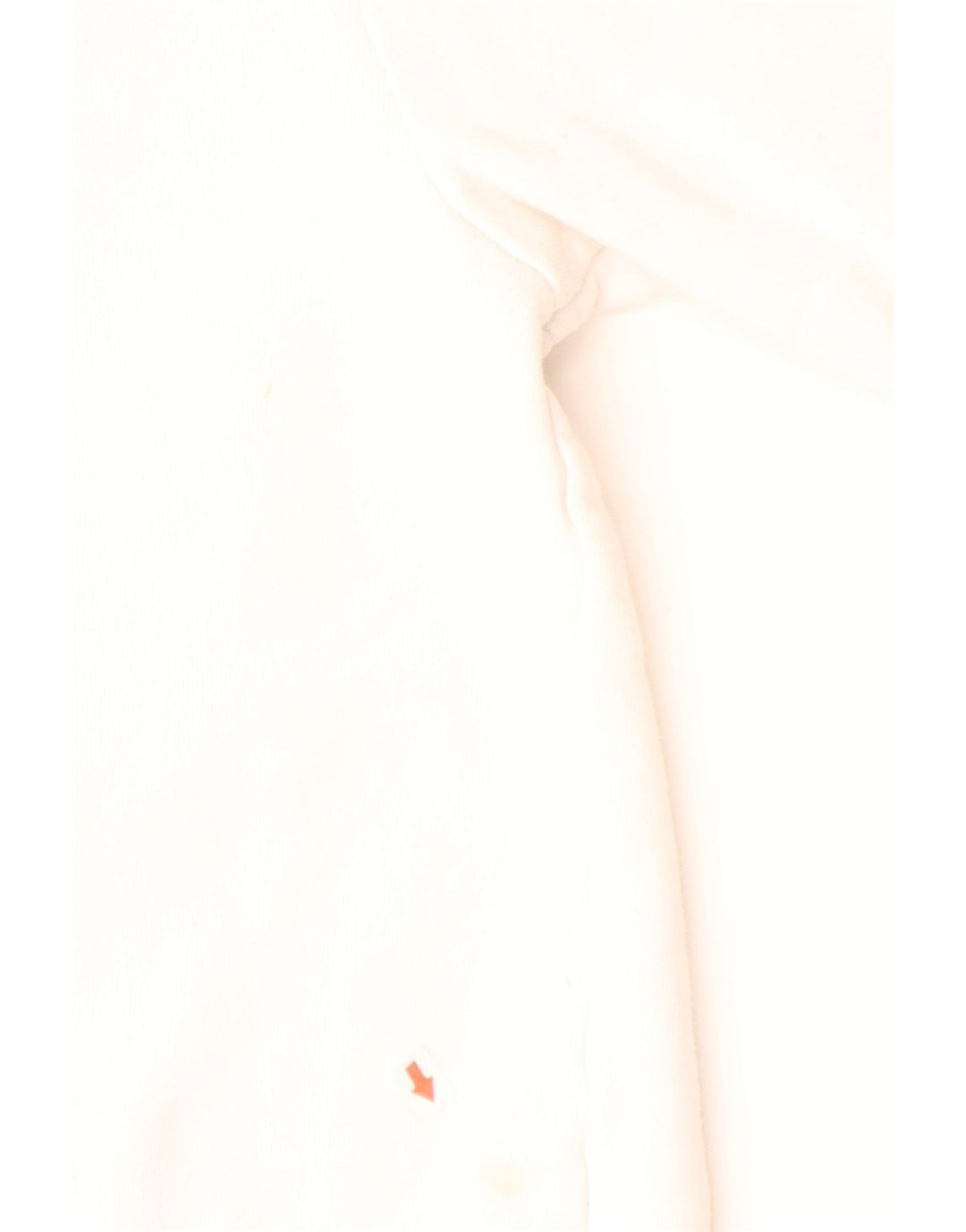 ELLESSE Mens Graphic Hoodie Jumper Small Off White Cotton