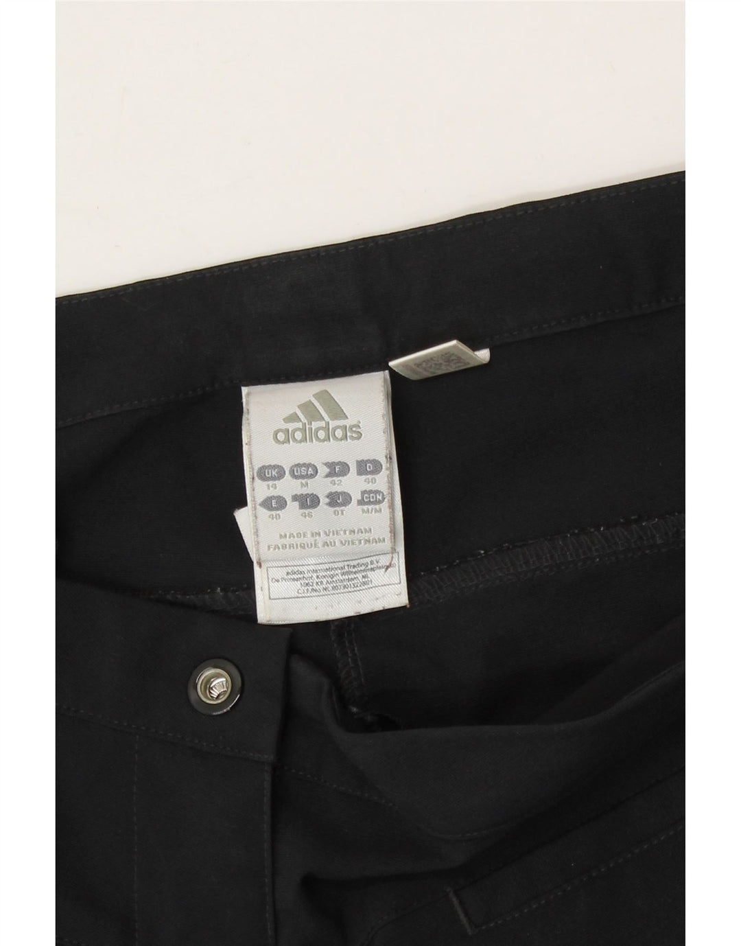 ADIDAS Womens Bermuda Shorts UK 14 Large W32 Black Polyester Vintage Adidas and Second-Hand Adidas from Messina Hembry 