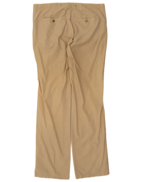 Trussardi Mens Straight Chino Trousers IT 52 XL W38 L35 Beige Cotton