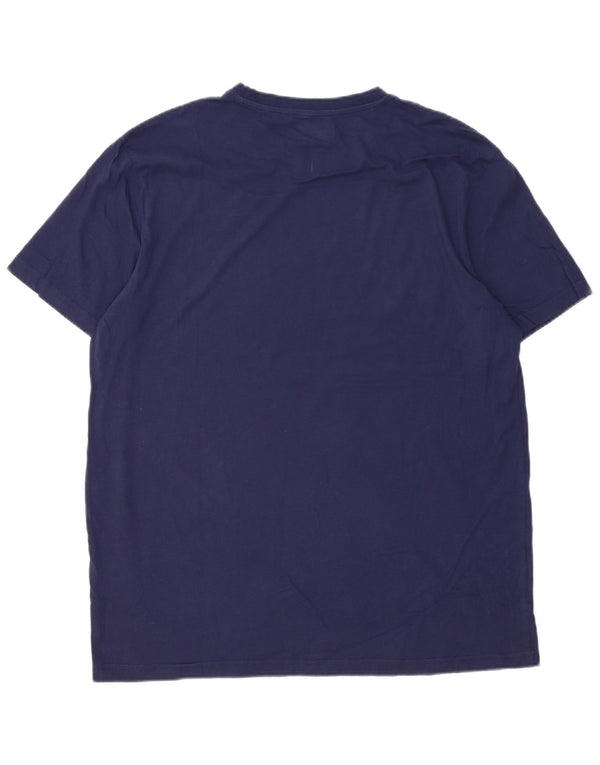Kappa Mens T-Shirt Top 3XL Navy Blue Cotton