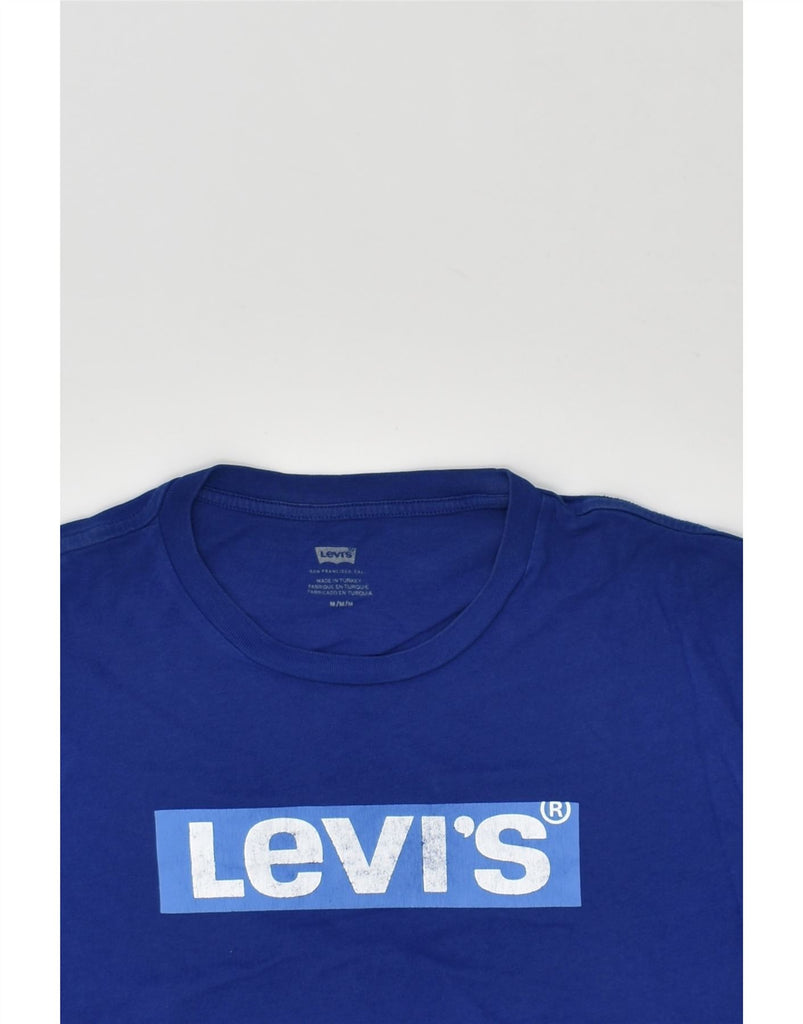 LEVI'S Mens Graphic T-Shirt Top Medium Blue | Vintage Levi's | Thrift | Second-Hand Levi's | Used Clothing | Messina Hembry 