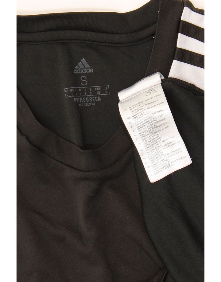 Adidas Mens Aeroready Graphic T-Shirt Top Small Black Colourblock Polyester