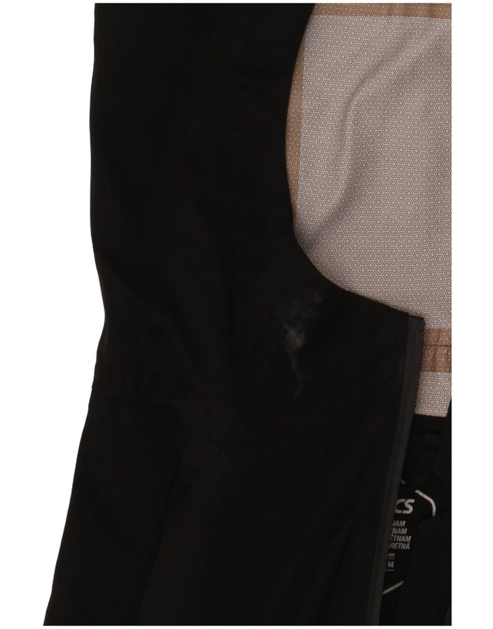 Asics Womens Hooded Tracksuit Top Jacket UK 14 Medium Black Polyester