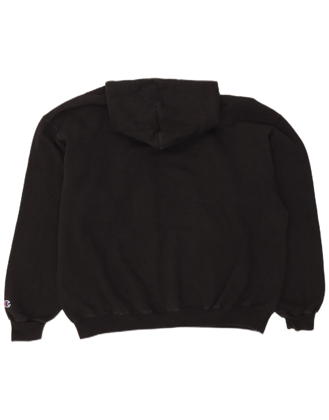 Champion Mens Hoodie Jumper XL Black Cotton