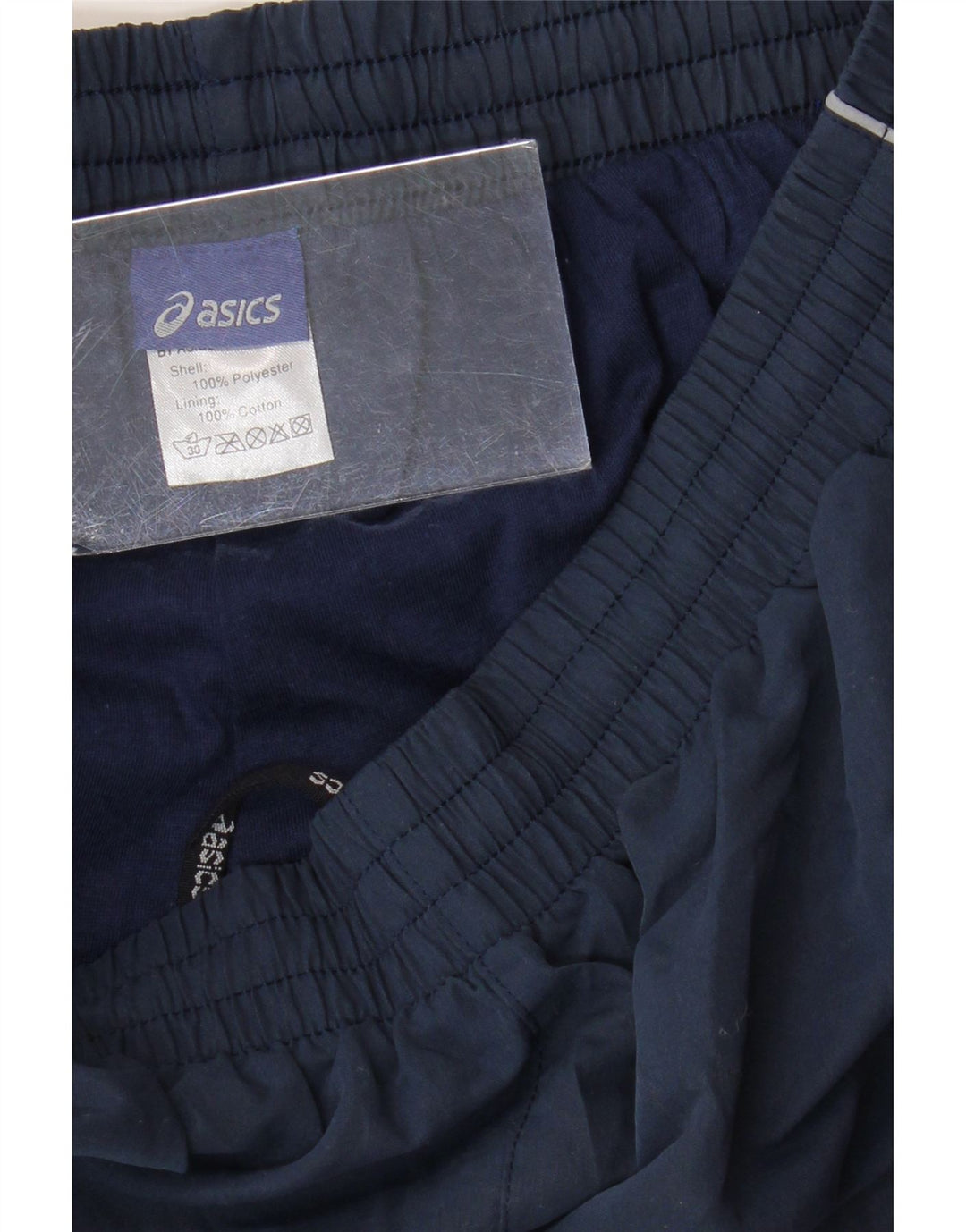 ASICS Mens Tracksuit Trousers Small  Navy Blue Polyester