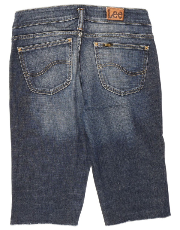 Lee Womens Leola Bermuda Denim Shorts W30 Medium Blue Cotton