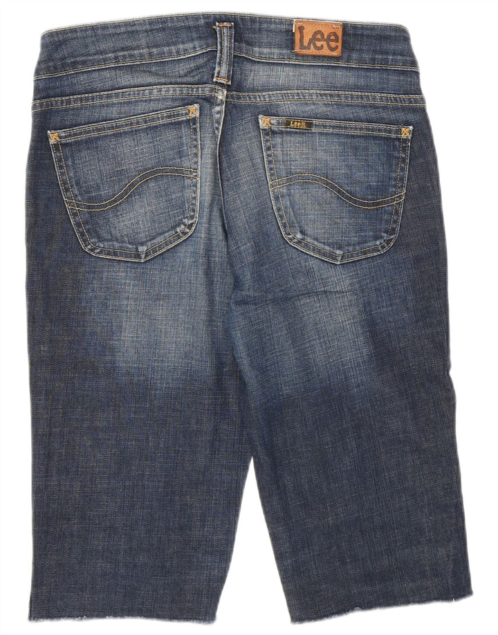 Lee Womens Leola Bermuda Denim Shorts W30 Medium Blue Cotton