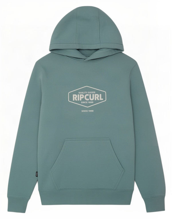 Rip Curl Boys Graphic Hoodie Jumper 11-12 Years Medium Turquoise Cotton