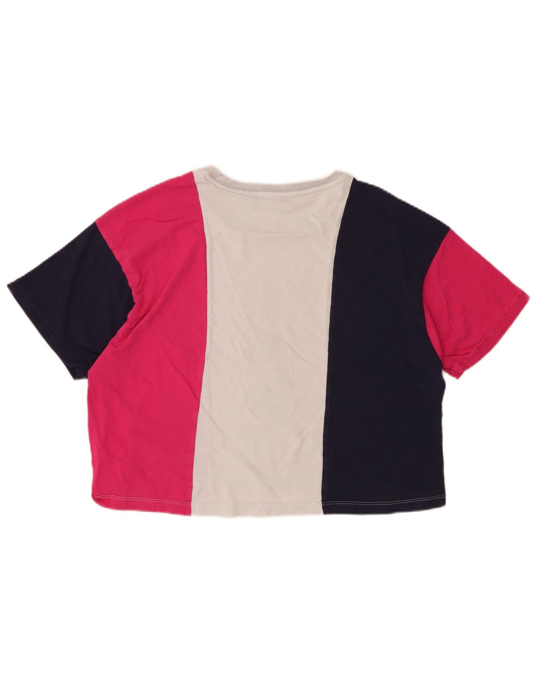 FILA Womens Graphic T-Shirt Top IT 42 Medium Multicoloured Colourblock