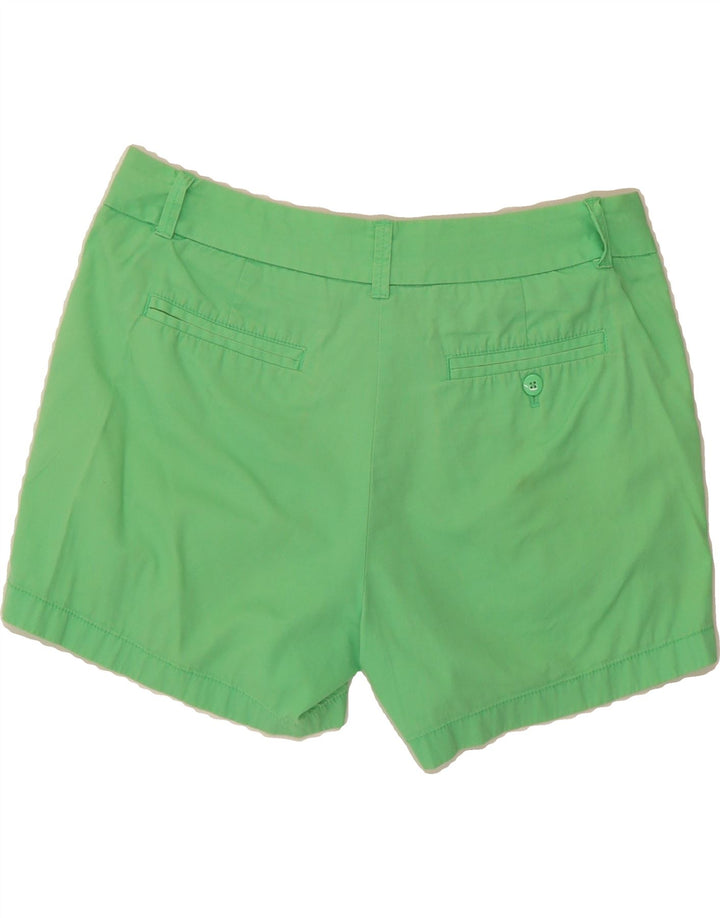 J. CREW Womens Broken In Chino Shorts US 8 Medium W30  Green Cotton Vintage J. Crew and Second-Hand J. Crew from Messina Hembry 