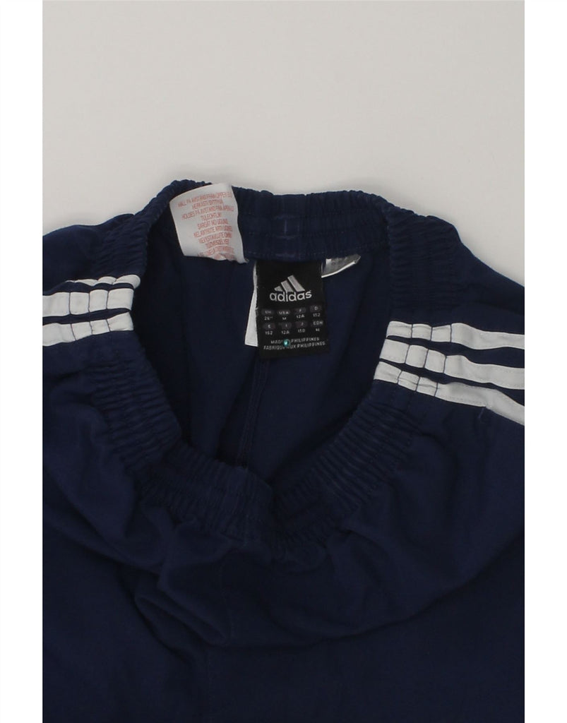 ADIDAS Boys Sport Shorts 11-12 Years Navy Blue Polyester | Vintage Adidas | Thrift | Second-Hand Adidas | Used Clothing | Messina Hembry 