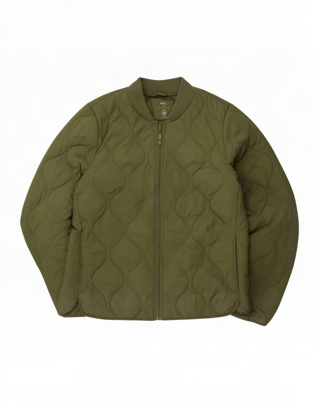 Marks & Spencer Womens Quilted Jacket UK 10 Small Green Polyester