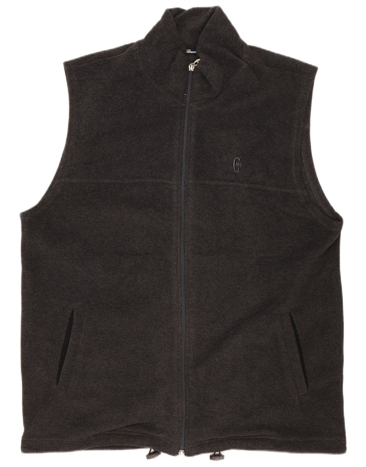 Eddie Bauer Womens Fleece Gilet UK 20 2XL Black Polyester