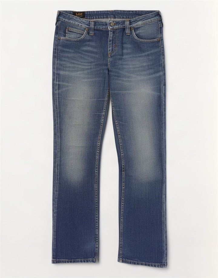 Lee Womens Jinx Bootcut Jeans W33 L33 Blue Cotton