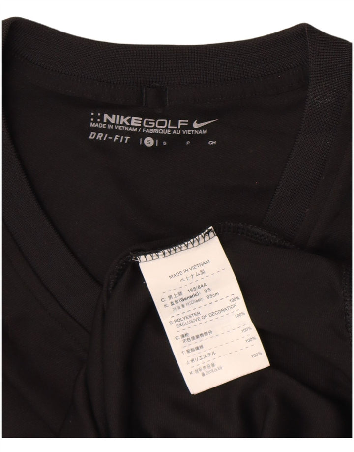 Nike Mens Dri Fit Vest Top Small Black Polyester